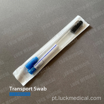 Swab de transporte de amostras de plástico